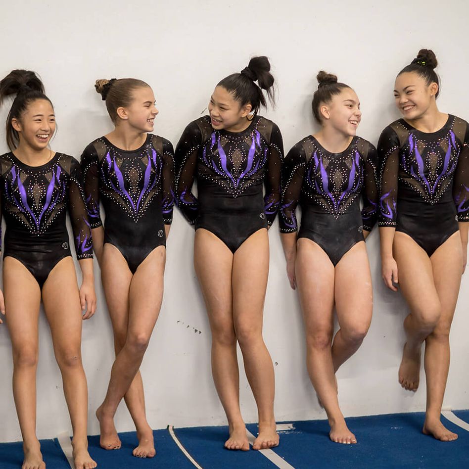 Gymnastics athlete performing on the floor
